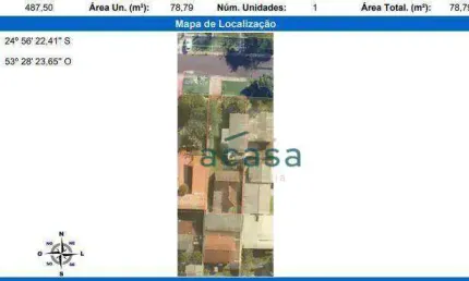 Terreno à venda, 489 m² por r$ 480.000,00 - claudete - cascavel/pr