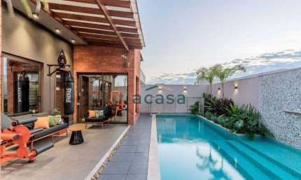 Sobrado alto padrão com 4 suítes e piscina à venda, 291 m² por R$ 2.680.000 - Alto Alegre - Cascavel/PR