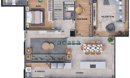 Apartamento Duplex à venda, 264 m² por R$ 2.560.000,00 - Tropical  - Cascavel/PR