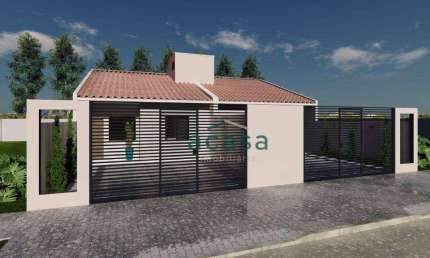 Casa com 3 dormitórios à venda, 61 m² - Floresta - Cascavel/PR