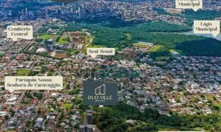 Apartamento com 1 dormitório 1 suíte à venda, 57 m²- Maria Luiza - Cascavel/PR