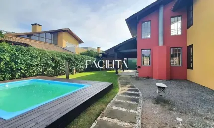 Casa com 3 quartos para alugar na servidão dos artistas, 1000, rio tavares, florianópolis por r$ 10.900