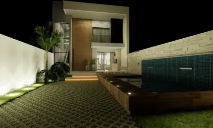 Linda casa em condomínio nova 3suites piscina e churrasqueira aceita financiamento