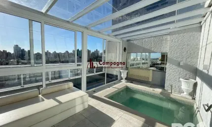 Apartamento com 90m², 2 dorm,  com vaga para 02  carros no petrópolis.