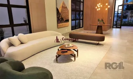 Lindo apartamento 2 dormitórios com 2 suítes, lavabo, vaga de garagem, amplo liv