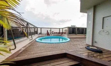 Vende-se ampla cobertura com 2 quartos transformados em 1 ampla suíte martes com
