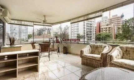 Amplo apartamento com 3 dormitórios, churrasqueira e hidromassagem - 222m² - pet