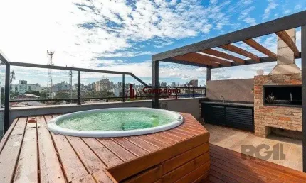 Cobertura com 4 quartos e 197m² à venda em petrópolis, porto alegre.