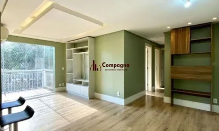Apartamento com3 dormitórios,1 suíte, semi mobiliado e com vaga