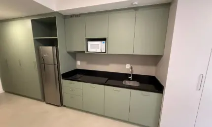 * apart studio novo e mobiliado, com 31m² no moderno viva trindade!