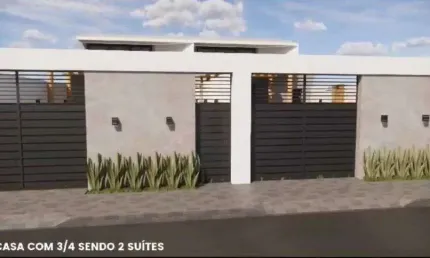 Casa em construção com 3 quartos na barra dos coqueiros
