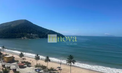 Apartamento para locação, frente mar com 01 dormitório e lazer completo na praia martim de sá, em c
