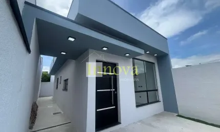 Casa plana, recém costruida, à venda, com dois dormitórios sendo uma suíte, no jardim das gaivotas,