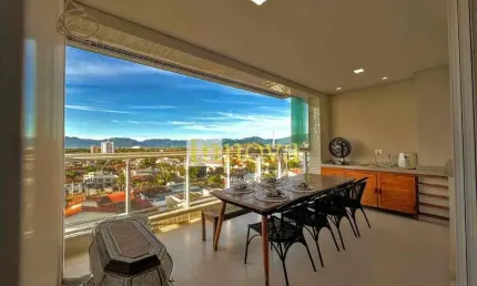 Apartamento vista mar, para venda e locação, com 03 dormitórios e 02 vagas de garagem na praia doar