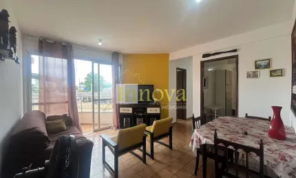 Charmoso apartamento à venda, com dois dormitórios próximo a praia do indaiá,  em caraguatatuba, sp