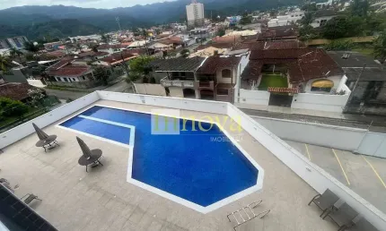 Apartamento com 77m2 e lazer completo na praia do indaiá, em caraguatatuba, litoral norte de sp