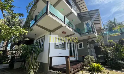 Espetacular casa para venda ou locação, com três suítes e espaço gourmet no pontal de santa marina,