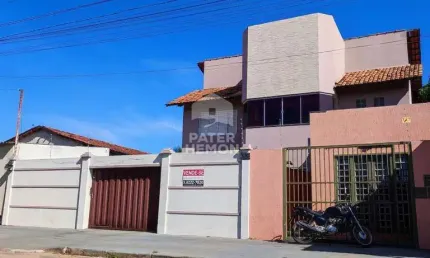Sobrado para venda em aparecida de goiânia, cidade vera cruz, 3 dormitórios, 1 suíte, 2 banheiros, 6 vagas