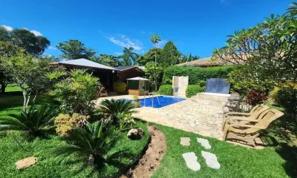 Casa em condomínio para venda em esmeraldas, condomínio aldeias do lago (melo viana), 5 dormitórios, 1 suíte, 3 banheiros, 12 vagas