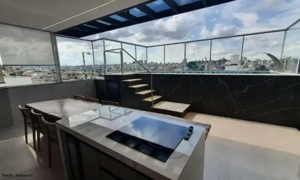 Cobertura duplex para venda em contagem, inconfidentes, 3 dormitórios, 1 suíte, 3 banheiros, 3 vagas