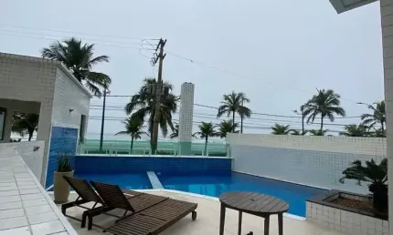 Lindo apartamento vista lateral mar , sta eugênia mongaguá !!