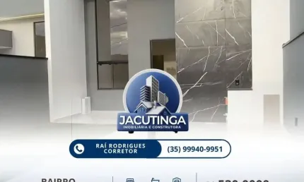 Casa á venda no bairro flamboyant em jacutinga mg próximo ao lago