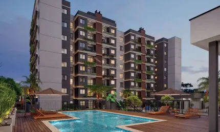 Cobertura à venda, 2 quartos, novo mundo - curitiba/pr