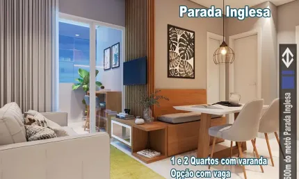 Apartamento à venda – 1 e 2 dormitórios | 600m do metrô parada inglesa
