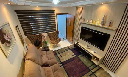 Sobrado à venda, 89 m² por r$ 700.000,00 - campestre - santo andré/sp