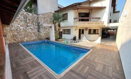Sobrado, 495 m² - venda por r$ 3.000.000,00 ou aluguel por r$ 28.100,00/mês - campestre - santo andré/sp