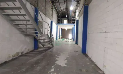 Galpão comercial com mezanino e escritório para alugar - 390m² - vila caminho do mar, são bernardo do campo/sp