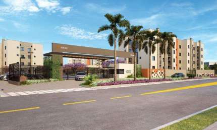 Apartamento com 1 quarto à venda na Rua Monsenhor Gercino, 6315, Itaum, Joinville, 45 m2 por R$ 223.847