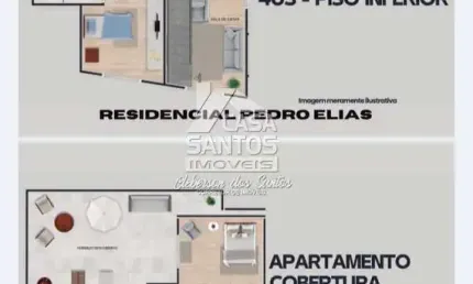 Apartamento com 2 quartos à venda na Rua Pedro Elias Graciano, Centro, Pinhais, 65 m2 por R$ 359.000