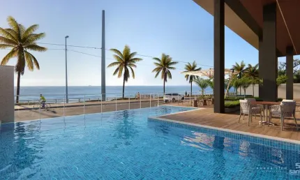 Apartamento frente mar para venda em barra velha, tabuleiro, 3 dormitórios, 1 suíte, 2 banheiros, 2 vagas