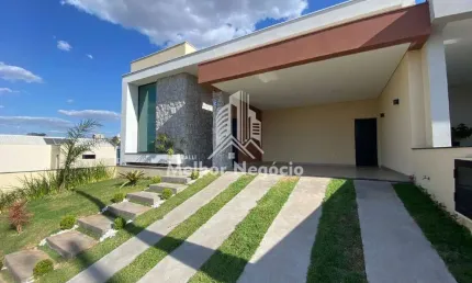 Linda Casa á venda no Condomínio Soleil, 3 dormitórios(quartos) No Bairro Ondinhas - Piracicaba/SP