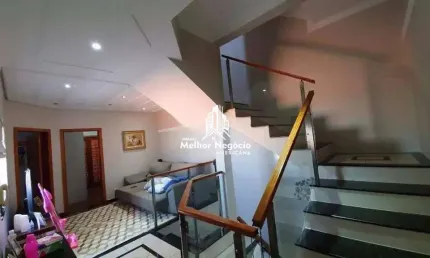 Casa assobradada 230 m²com 3 dormitórios sendo uma suíte master no Parque Nova Carioba em Americana/SP