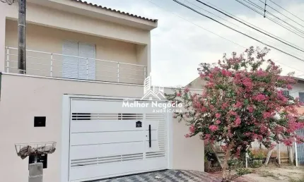 Casa Sobrado 4 Dormitórios sendo 1 suíte 197m2 no Parque Residencial Jaguari em Americana/ SP
