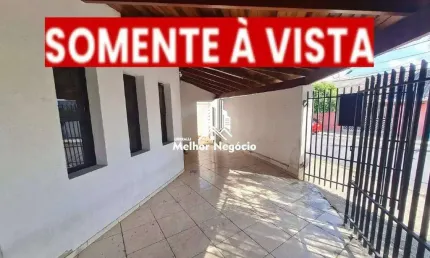 SOMENTE À VISTA - Casa à venda com 3 dormitórios sendo 1 suíte no Parque Residencial Virginio Basso em Sumaré/SP.
