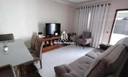 Casa 120m² de construção, à venda, 2 Dormitórios (Quartos), 2 banheiros Conjunto Residencial Mário Dedini, Piracicaba, SP,