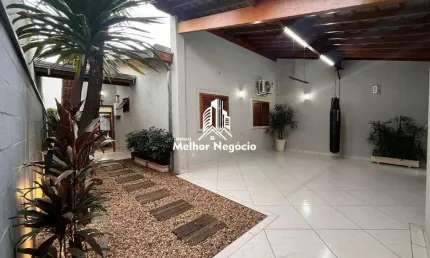 Linda! Casa 120m² de construção, à venda, 3 Dormitórios (Quartos), 2 banheiro Jardim Oriente, Piracicaba, SP