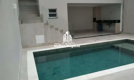 Casa à venda com 3 dormitórios, sendo 1 suíte master, no residencial parque da fazenda, em campinas/sp.