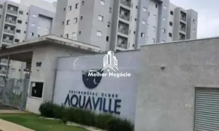 Apartamento à venda com 02 Quartos no Condomínio Residencial Clube AquaVille em Paulínia - SP