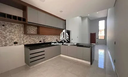 Casa à venda, 3 Quartos, 2 banheiros Condomínio Villagio Clotilde Brossi - Água Branca - Piracicaba SP