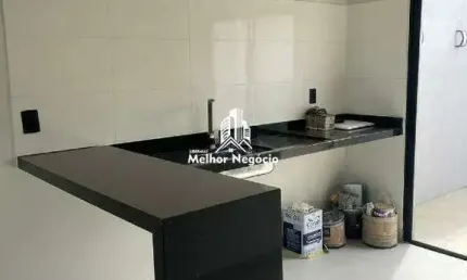 Casa à venda no Bairro Loteamento Central Park – Monte Mor, SP Casa com 3 dormitórios (sendo 1 suíte), 2 banheiros e 2 vagas de garagem.
