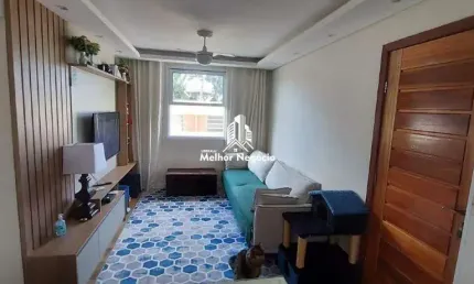 Apartamento à venda com 2 dormitórios no bairro fundação da casa popular em campinas/sp