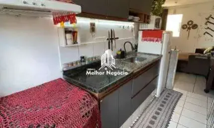 Apartamento à venda 49m²; 2 dormitórios (quartos) - residencial recanto dos sabiás - no bairro parque bom retiro - paulínia/sp