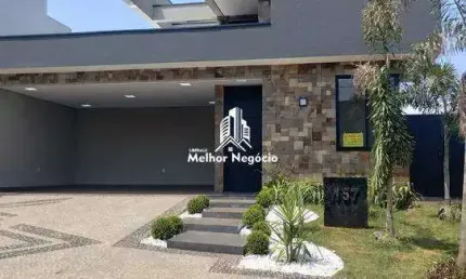Casa à venda 04 dormitórios ( com suíte), no Condomínio Santorini Residencial Club, em Paulínia SP