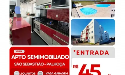 Oportunidade unica apartamento 2 dormitorios - colina das flores