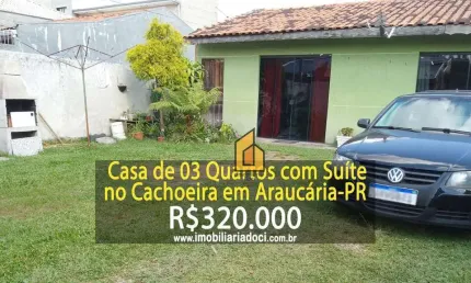 Casa com 3 dormitórios à venda, 70 m² por R$ 320.000,00 - Cachoeira - Araucária/PR