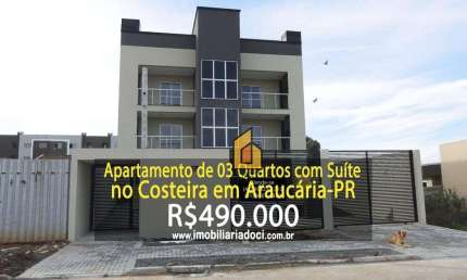 Apartamento de 03 Quartos no Costeira em Araucária-PR - A Venda por R$ 490.000,00